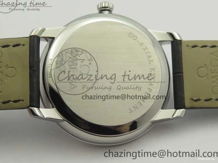 0316 De Ville Prestige Small Second TWF 1:1 Best Edition Black Dial on Black Leather Strap MIYOTA Resilient 8037